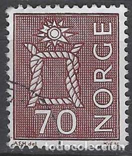 Sellos: NORUEGA 1970 - S.B&Aacute;SICA, NUDO MARINERO, MARR&Oacute;N CARM&Iacute;N - USADO