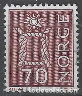 Sellos: NORUEGA 1970 - S.B&Aacute;SICA, NUDO MARINERO, MARR&Oacute;N CARM&Iacute;N - USADO