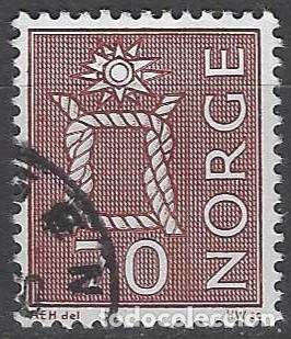 Sellos: NORUEGA 1970 - S.B&Aacute;SICA, NUDO MARINERO, MARR&Oacute;N CARM&Iacute;N - USADO