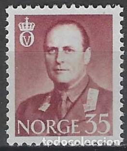 Sellos: NORUEGA 1959-60 - REY OLAV V, MARR&Oacute;N CARM&Iacute;N - MNH**