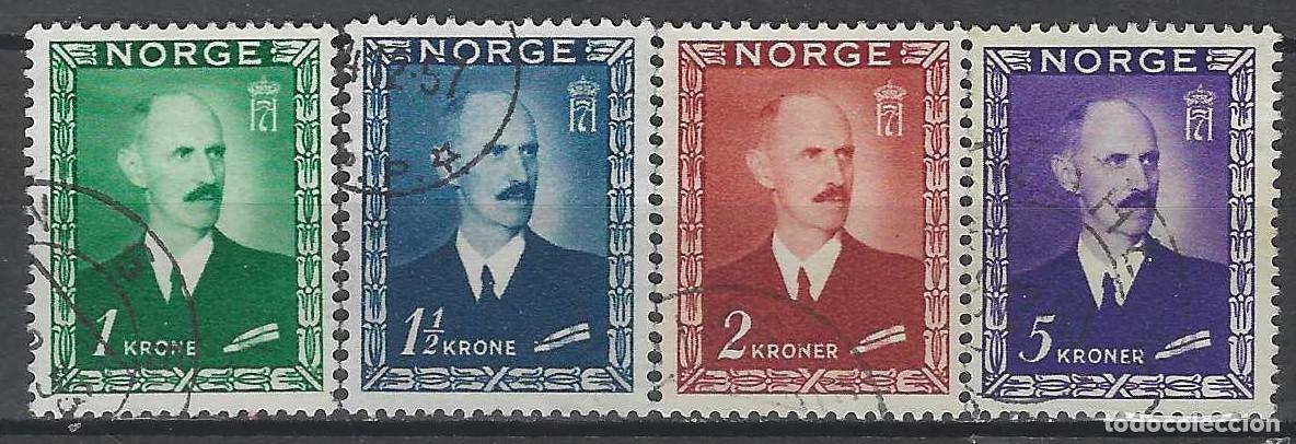 Sellos: NORUEGA 1946 - REY HAAKON VII, S.COMPLETA - USADOS