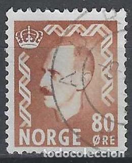Sellos: NORUEGA 1950-51 - REY HAAKON VII, MARR&Oacute;N - USADO