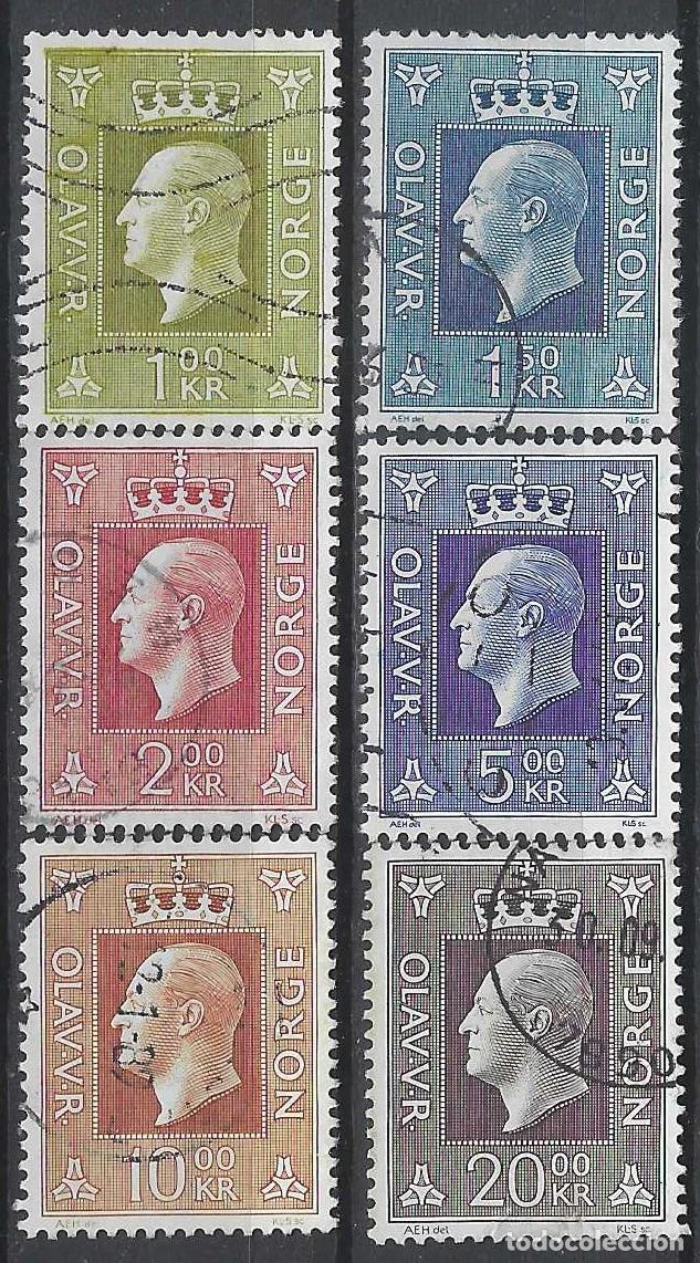 Sellos: NORUEGA 1969-70 - REY OLAV V, S. COMPLETA - USADOS