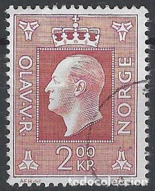 Sellos: NORUEGA 1969-70 - REY OLAV V, 2 KR - USADO