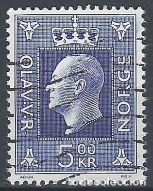 Sellos: NORUEGA 1969-70 - REY OLAV V, 5 KR - USADO