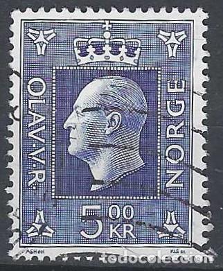 Sellos: NORUEGA 1969-70 - REY OLAV V, 5 KR - USADO