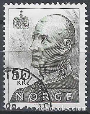 Sellos: NORUEGA 1992 - REY HARALD V 50 KR, GRIS - USADO