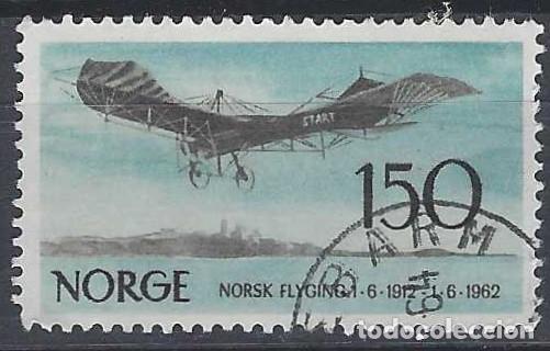 Sellos: NORUEGA 1962 - 50&ordm; ANIV.DE LA AVIACI&Oacute;N NORUEGA - USADO