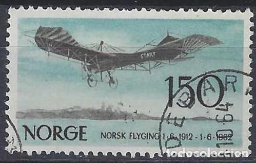 Sellos: NORUEGA 1962 - 50&ordm; ANIV.DE LA AVIACI&Oacute;N NORUEGA - USADO