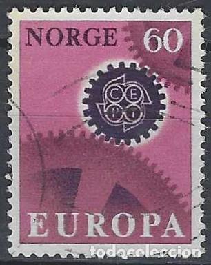Sellos: NORUEGA 1967 - EMISI&Oacute;N EUROPA - USADO