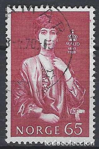Sellos: NORUEGA 1969 - CENTENARIO DEL NACIMIENTO DE LA REINA MAUD - USADO