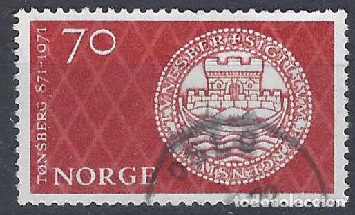 Sellos: NORUEGA 1971 - CENTENARIO DE LA FUNDACI&Oacute;N DE T&Oslash;NSBERG - USADO