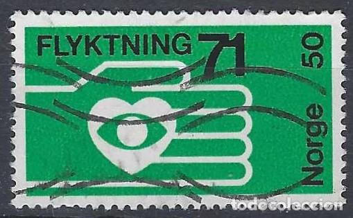 Sellos: NORUEGA 1971 - PRO REFUGIADOS - USADO