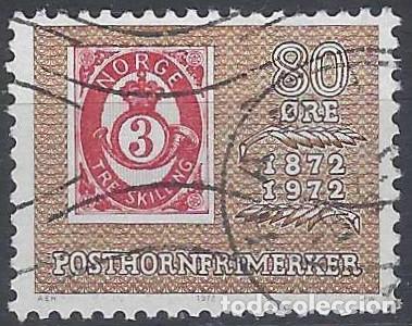 Timbres: NORUEGA 1972 - CENTENARIO DE LA EMISI&Oacute;N DE SELLOS &rdquo;CUERNO POSTAL&rdquo; - USADO