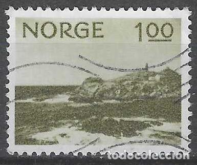 Sellos: NORUEGA 1974 - TURISMO, CABO LINDESNES - USADO