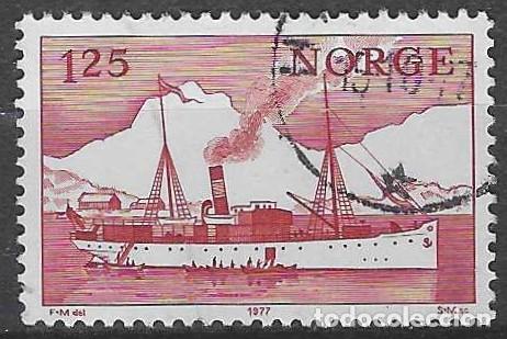 Sellos: NORUEGA 1977 - SERVICIO DE COSTAS &rdquo;VESTERAALEN&rdquo; EN EL PUERTO DE BODO - USADO