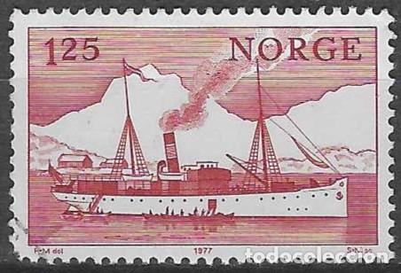 Sellos: NORUEGA 1977 - SERVICIO DE COSTAS &rdquo;VESTERAALEN&rdquo; EN EL PUERTO DE BODO - USADO