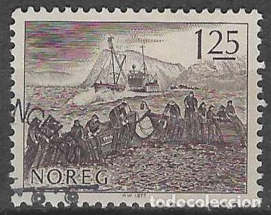 Sellos: NORUEGA 1977 - INDUSTRIA PESQUERA, PESCA DEL ARENQUE - USADO