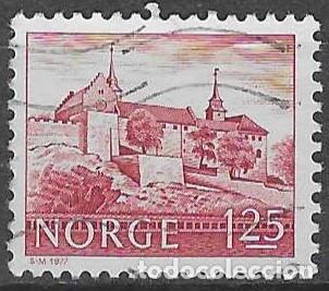 Sellos: NORUEGA 1977 - TURISMO, CASTILLO DE AKERSHUS - USADO