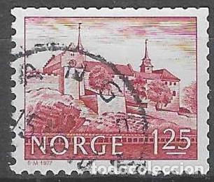 Sellos: NORUEGA 1977 - TURISMO, CASTILLO DE AKERSHUS - USADO