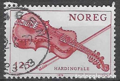 Sellos: NORUEGA 1978 - INSTRUMENTOS MUSICALES - USADO