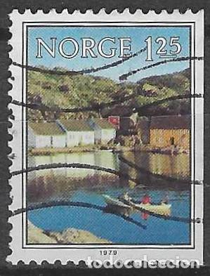 Sellos: NORUEGA 1979 - NATURALEZA, EL PASO DE SKJERNOY - USADO