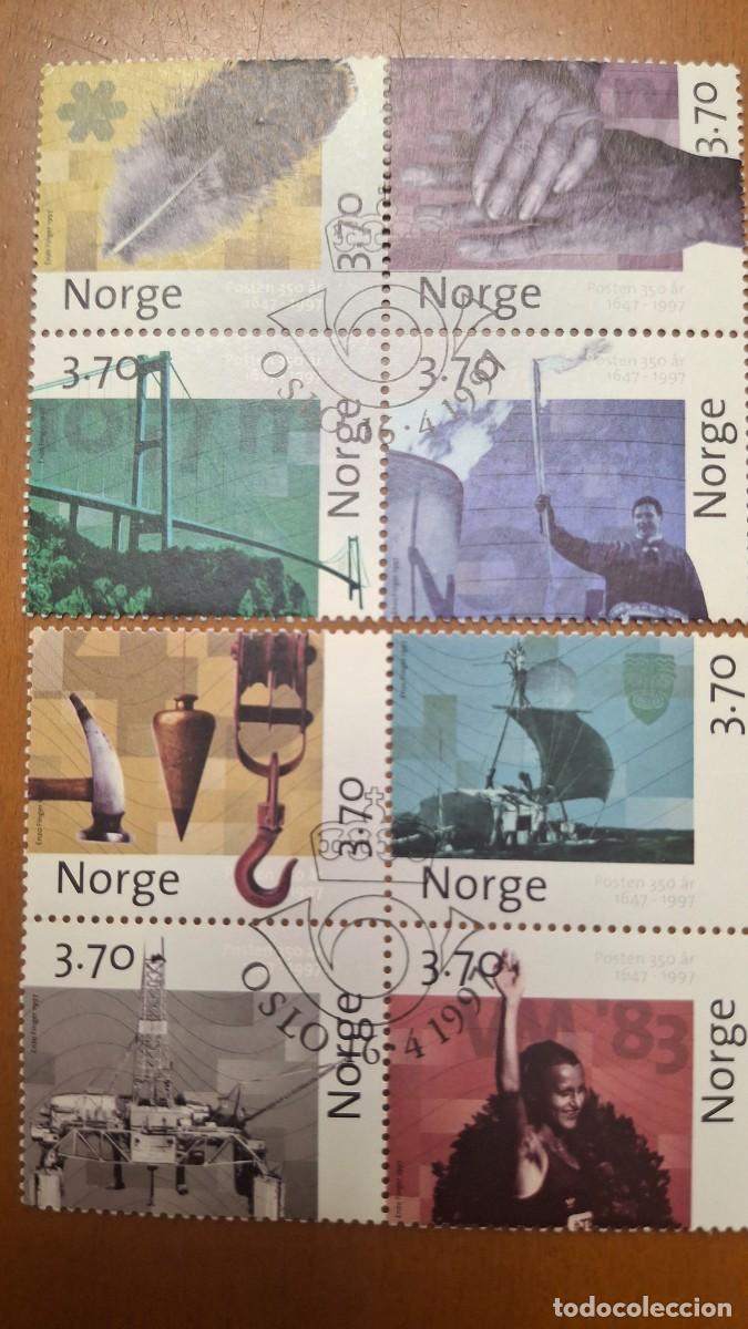 Selos: HB77 HOJITAS BLOQUE de NORUEGA en usado ideal para tematicas (leer descripcion)