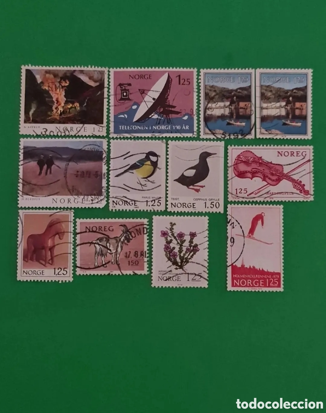 Stamps: NORUEGA/ Lote de 12 sellos. Varios.