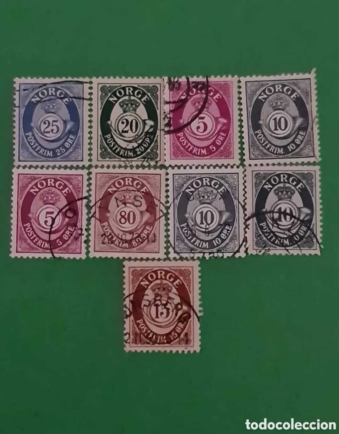 Selos: NORUEGA (1962/63) Cuerno Postal.