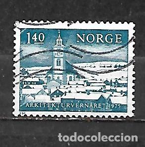 Sellos: 1975: A&ntilde;o europeo de la protecci&oacute;n de los edificios - Ciudad de Roros (usado)