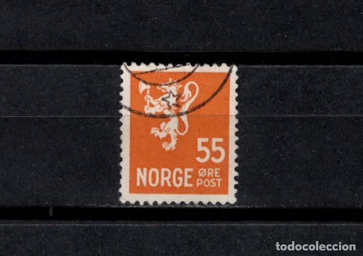 Sellos: Sello usado. Le&oacute;n rampante. Sello de 55 ore. 1946 enero. Yvert 291.
