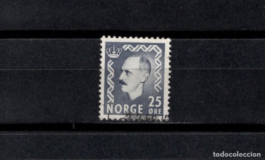 Sellos: Sello usado. Haakon VII. Sello de 25 ores. 1951 octubre. Yvert 325A.