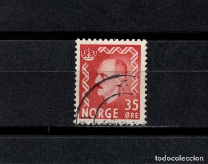 Sellos: Sello usado. Haakon VII. Sello de 35 ores. 1951 febrero. Yvert 325.