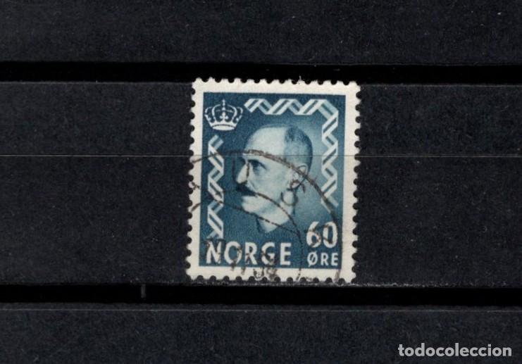 Sellos: Sello usado. Haakon VII. Sello de 60 ores. 1950 febrero. Yvert 330A.