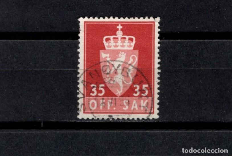 Sellos: Sello usado. Escudo de Armas. Sello de 35 ores. 1955. Yvert S74A