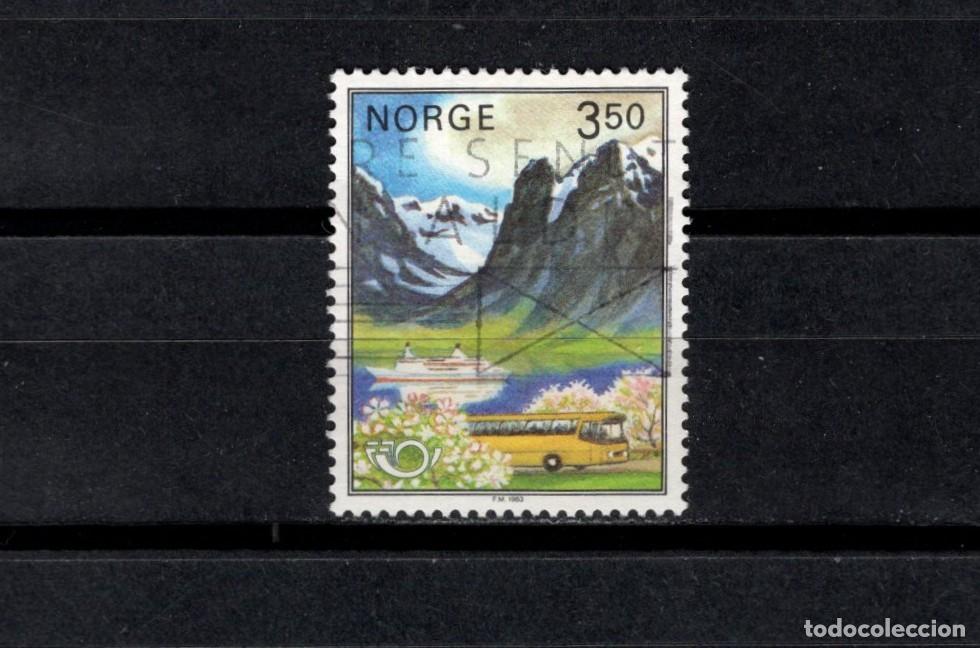 Sellos: Sello usado. Turismo. Fiordo. 1983. 3 coronas y medio. Yvert 838.
