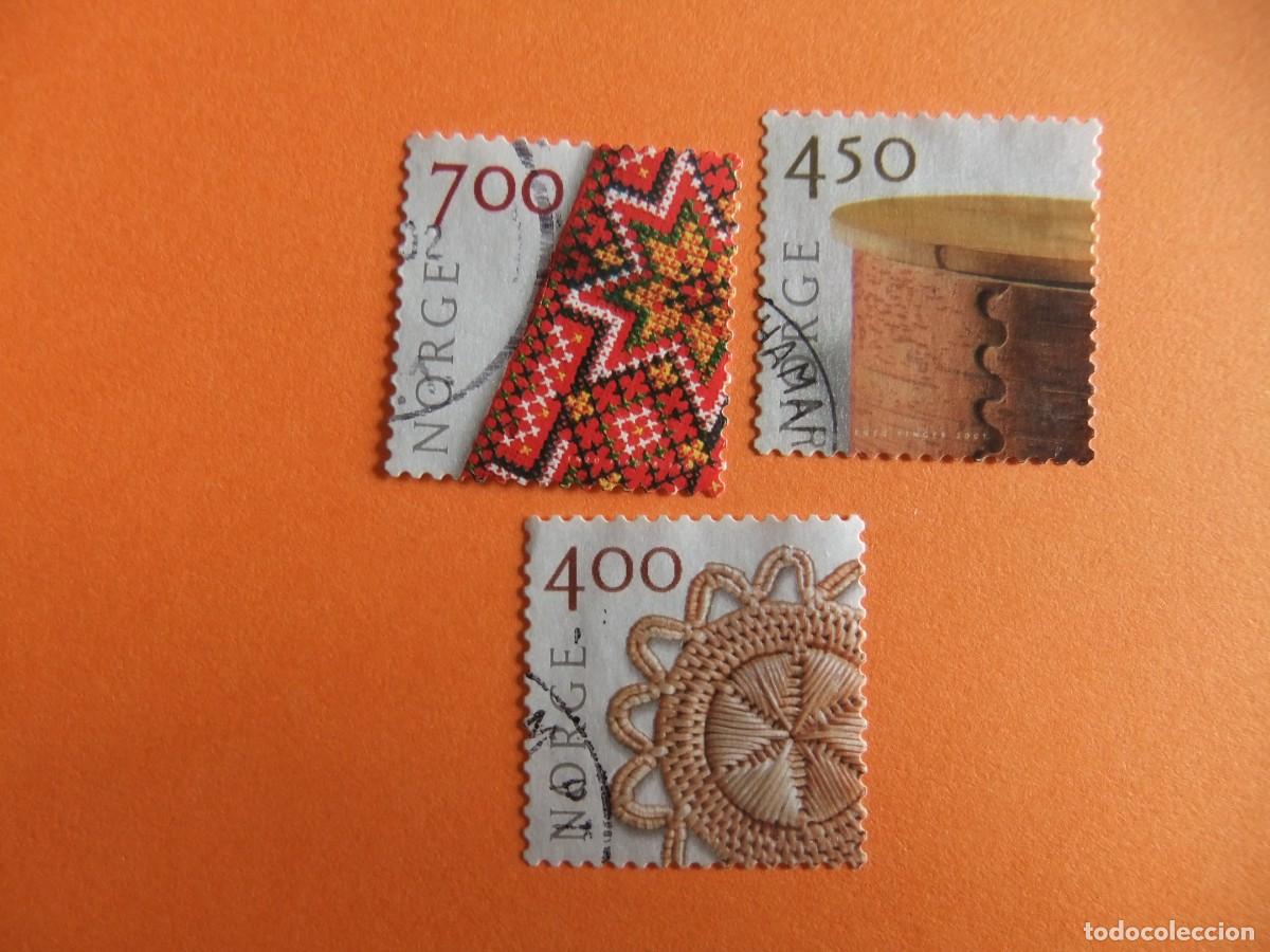 Briefmarken: 59 NORUEGA NORGE 2001 / ARTESANIA / YVERT 1318 / 1320 FU