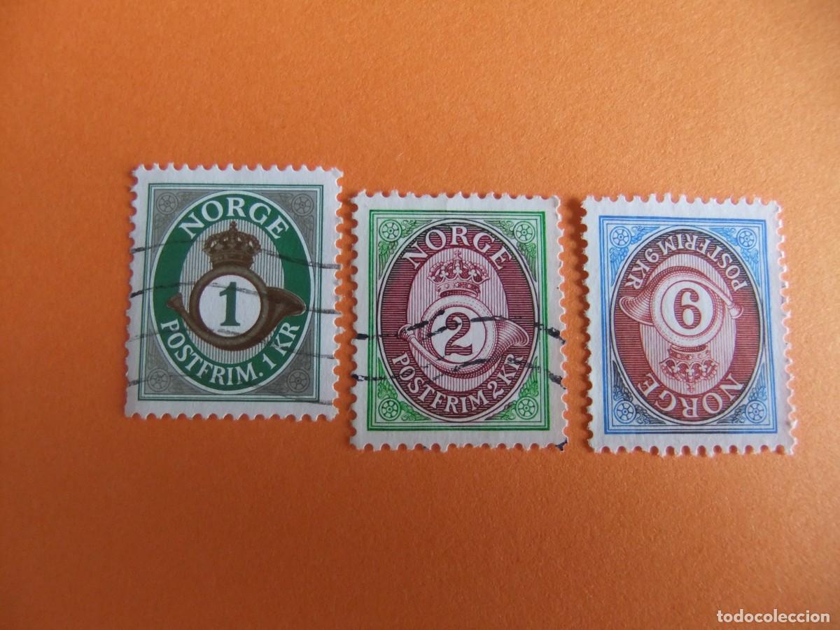 Stamps: 59 NORUEGA NORGE 2001 / CIFRAS / YVERT 1329 / 1331 FU