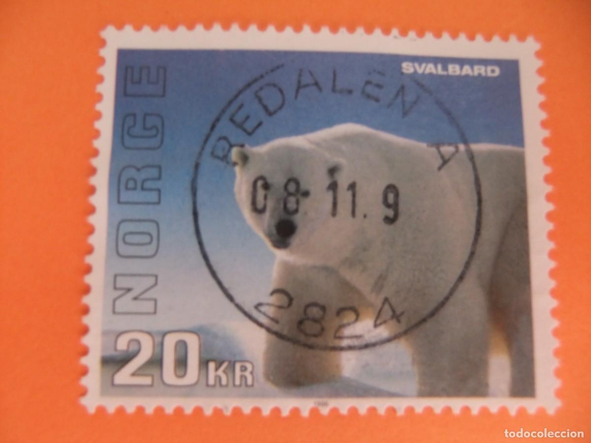 Stamps: 59 NORUEGA NORGE 1996 / FAUNA OSO BLANCO / YVERT 1160 FU
