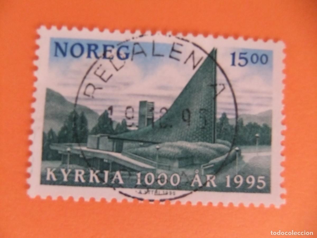 Briefmarken: 59 NORUEGA NORGE 1995 / IGLESIA de SLETTEBAKKEN en BERGEN / YVERT 1134 FU