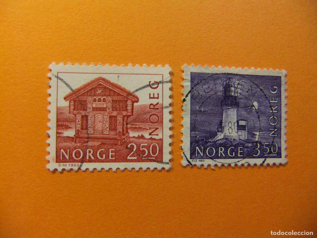 Selos: 59 NORUEGA NORGE 1983 / MONUMENTOS / YVERT 832 / 833 FU