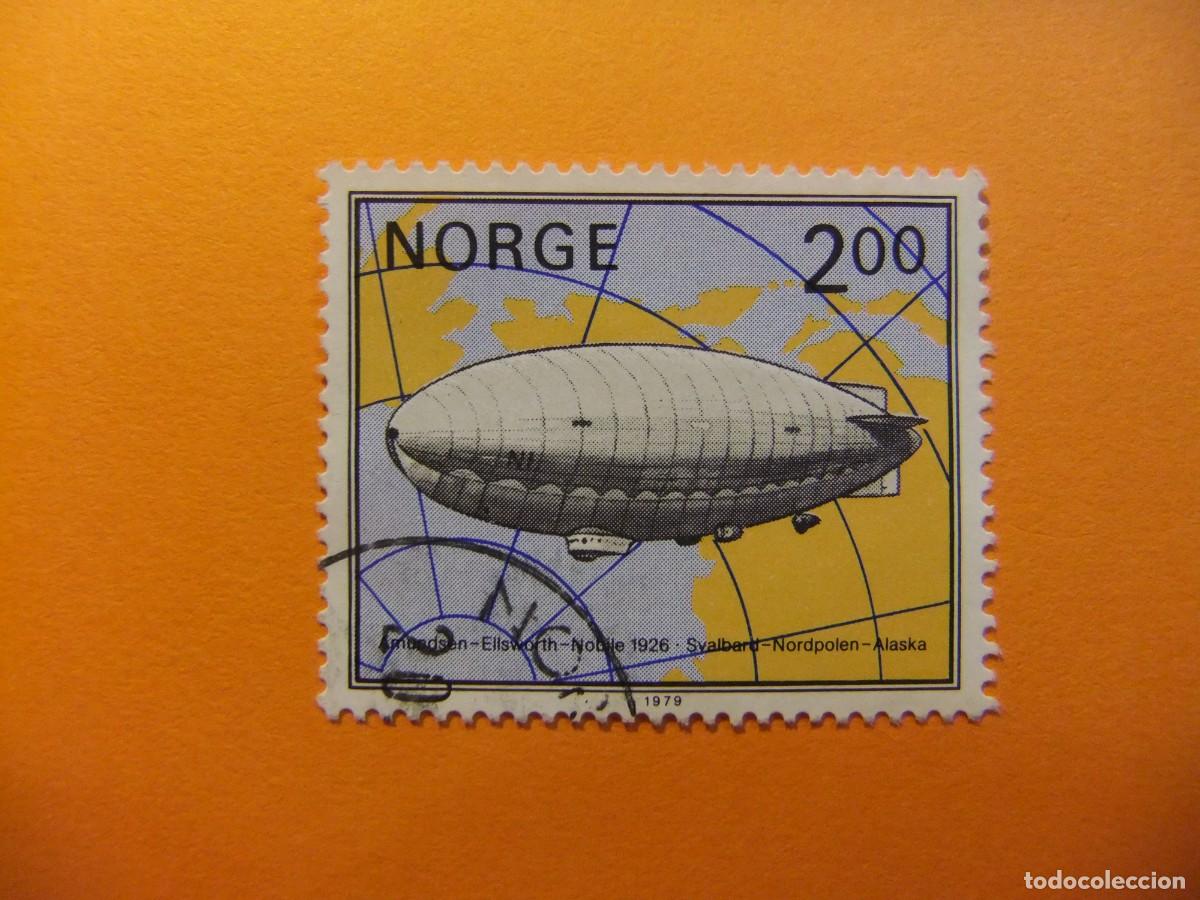 Stamps: 59 NORUEGA NORGE 1979 / DIRIGIBLE NORGE / YVERT 762 FU