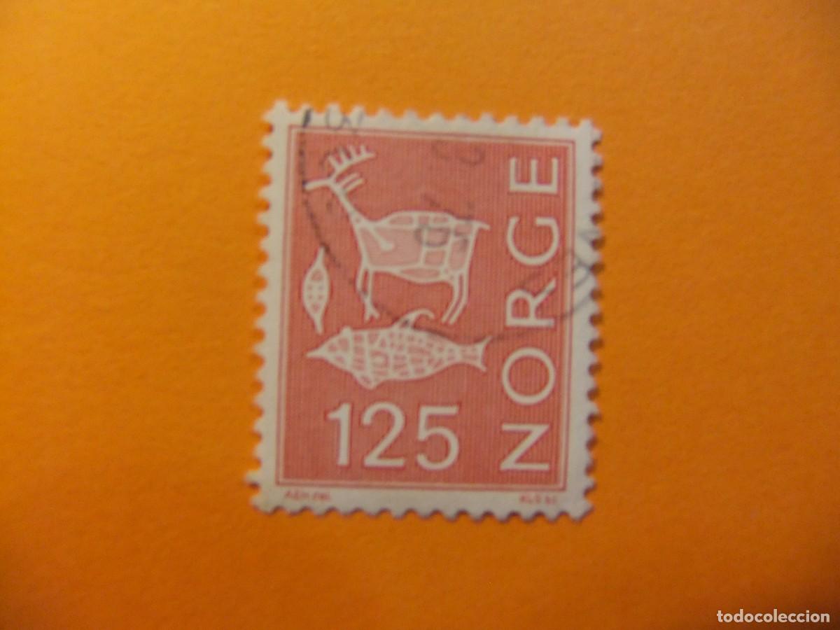 Sellos: 59 NORUEGA NORGE 1975 / RENO PEZ TRAMPA / YVERT 653 FU