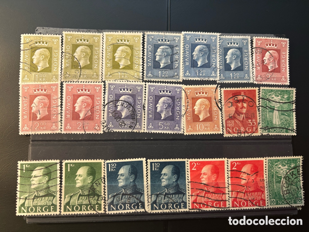 Francobolli: Lote sellos Noruega 50 unidades 1940-1968 usados