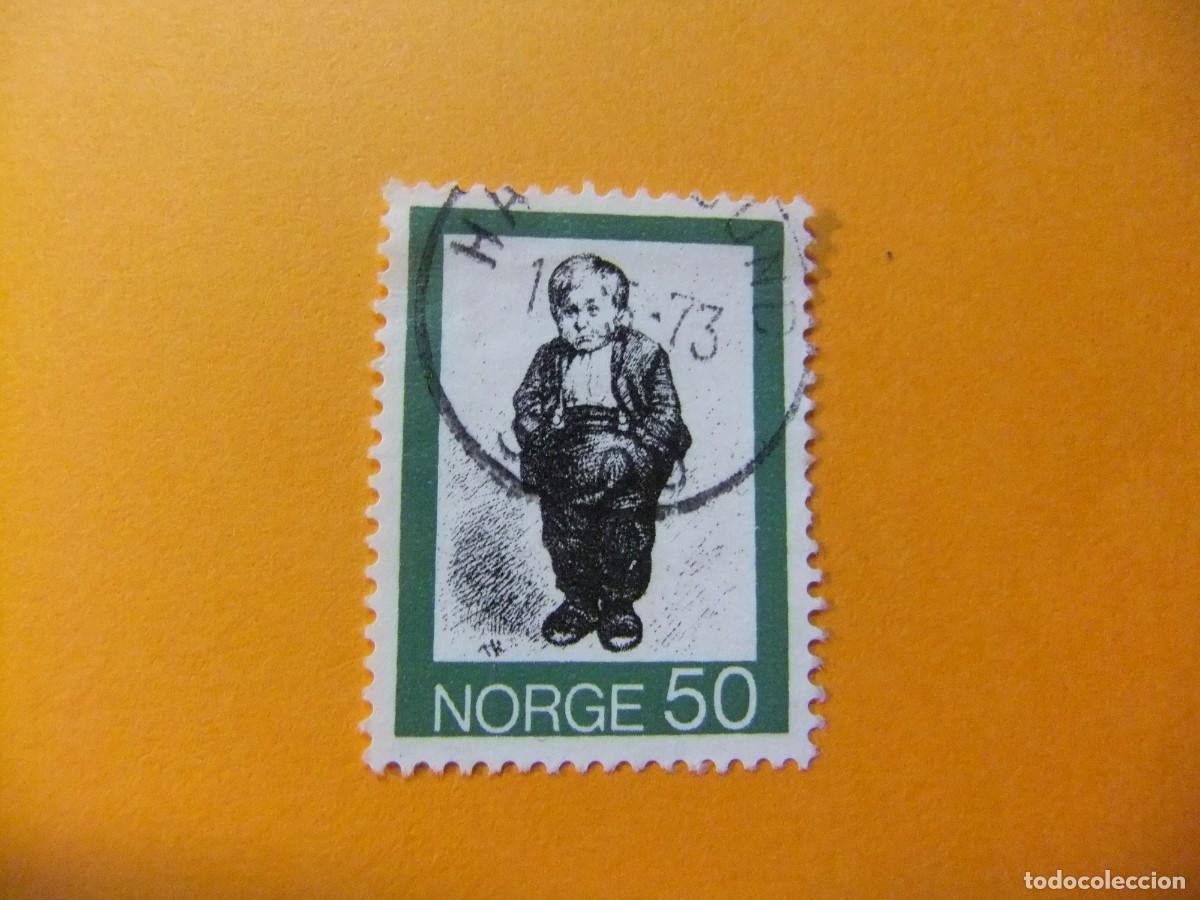 Selos: 59 NORUEGA NORGE 1972 / DISE&Ntilde;OS de TH. KITTELSEN / YVERT 611 FU