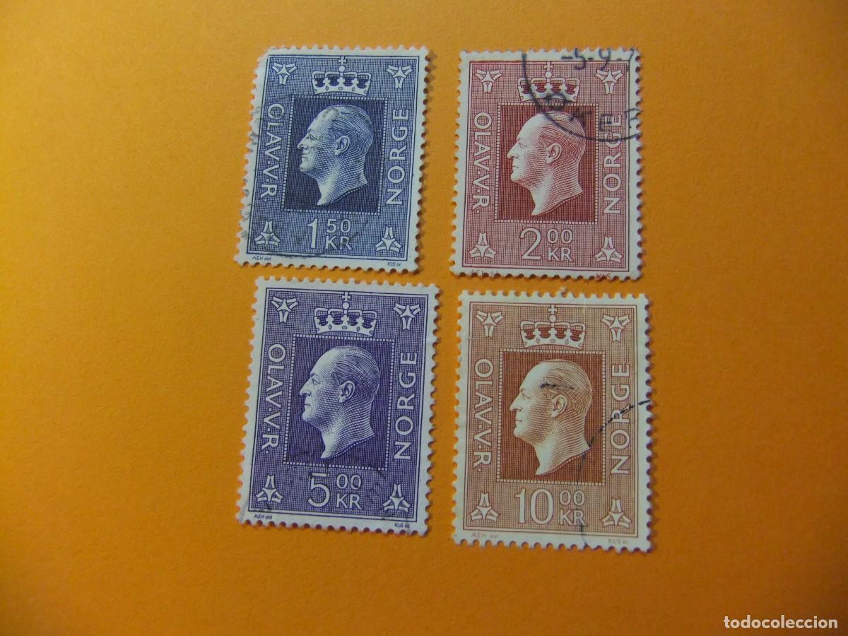 Timbres: 59 NORUEGA NORGE 1969 / REY OLAV V / YVERT 546 - 549 FU