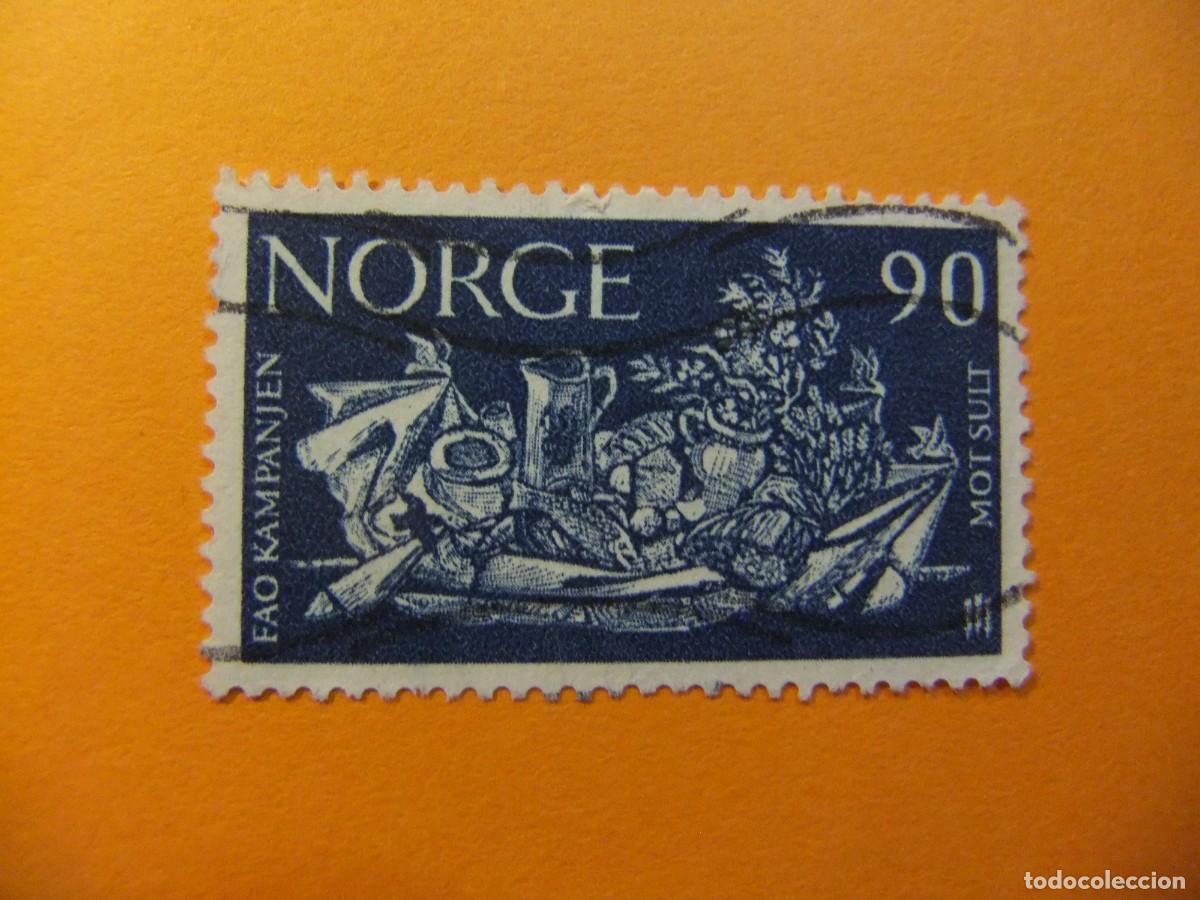 Briefmarken: 59 NORUEGA NORGE 1963 / CAMPA&Ntilde;A MUNDIAL CONTRA el HAMBRE / YVERT 455 FU