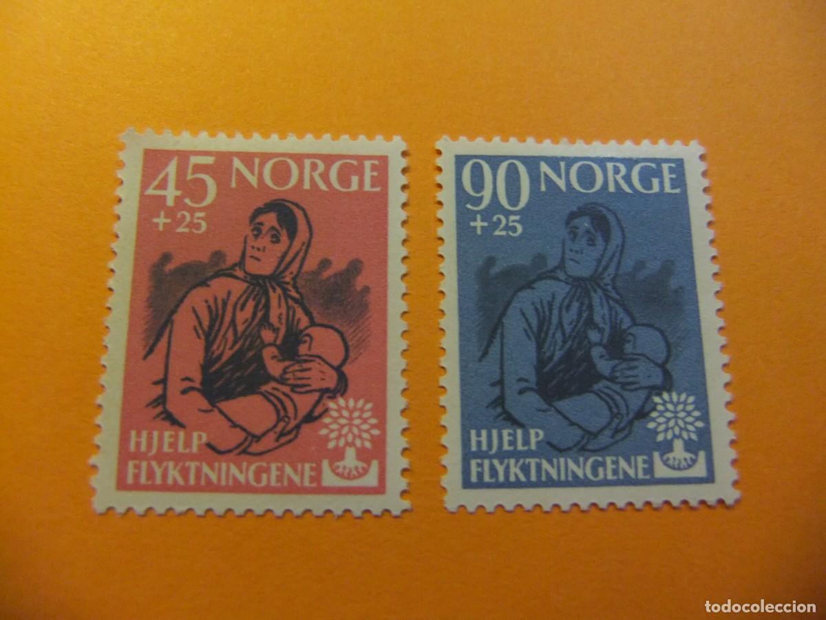 Briefmarken: 59 NORUEGA NORGE 1960 / A&Ntilde;O MUNDIAL del REFUGIADO / YVERT 400 / 401 MNH