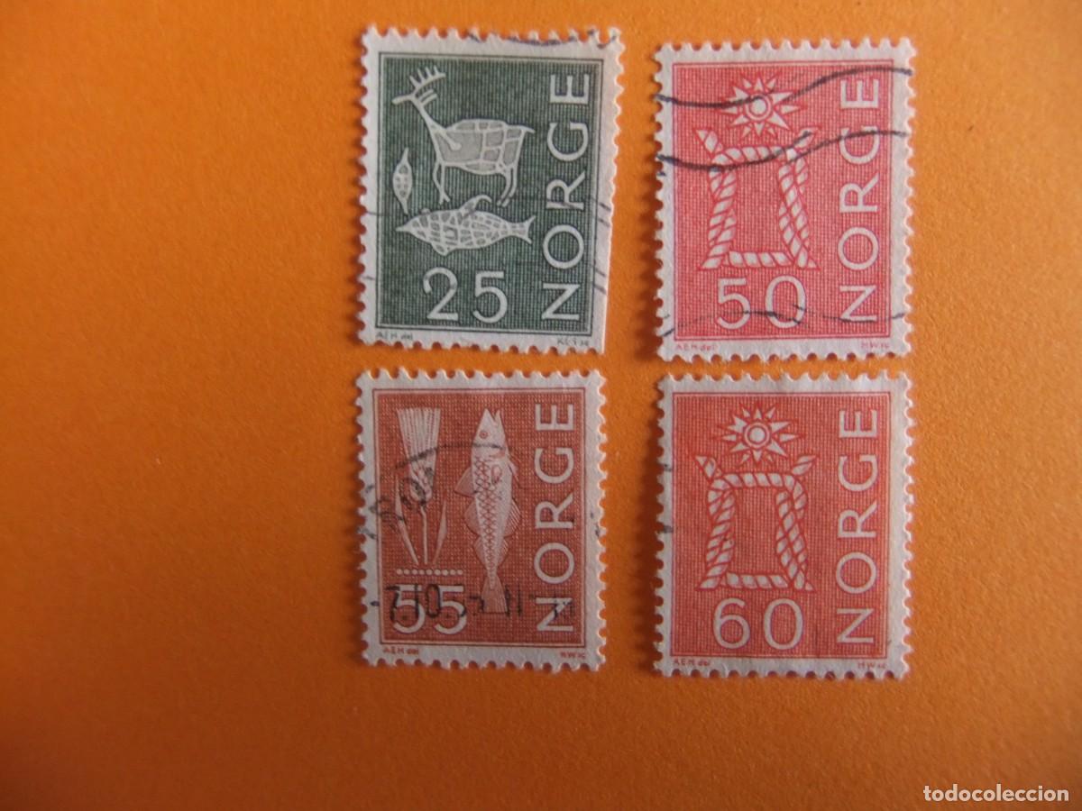 Selos: 59 NORUEGA NORGE 1962 / SERIE CORRIENTE / YVERT 439+443+444+445A FU