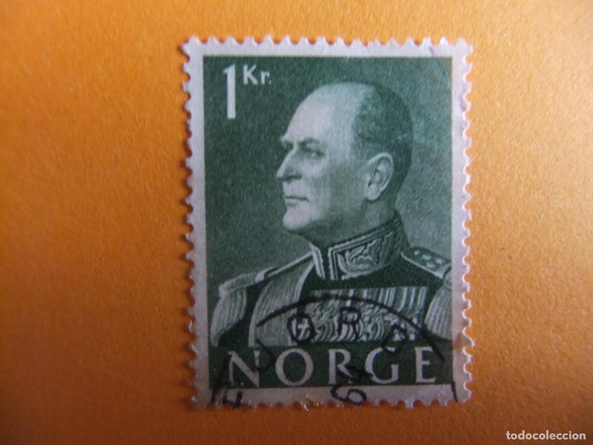 Selos: 59 NORUEGA NORGE 1958 / REY OLAF V / YVERT 386 FU